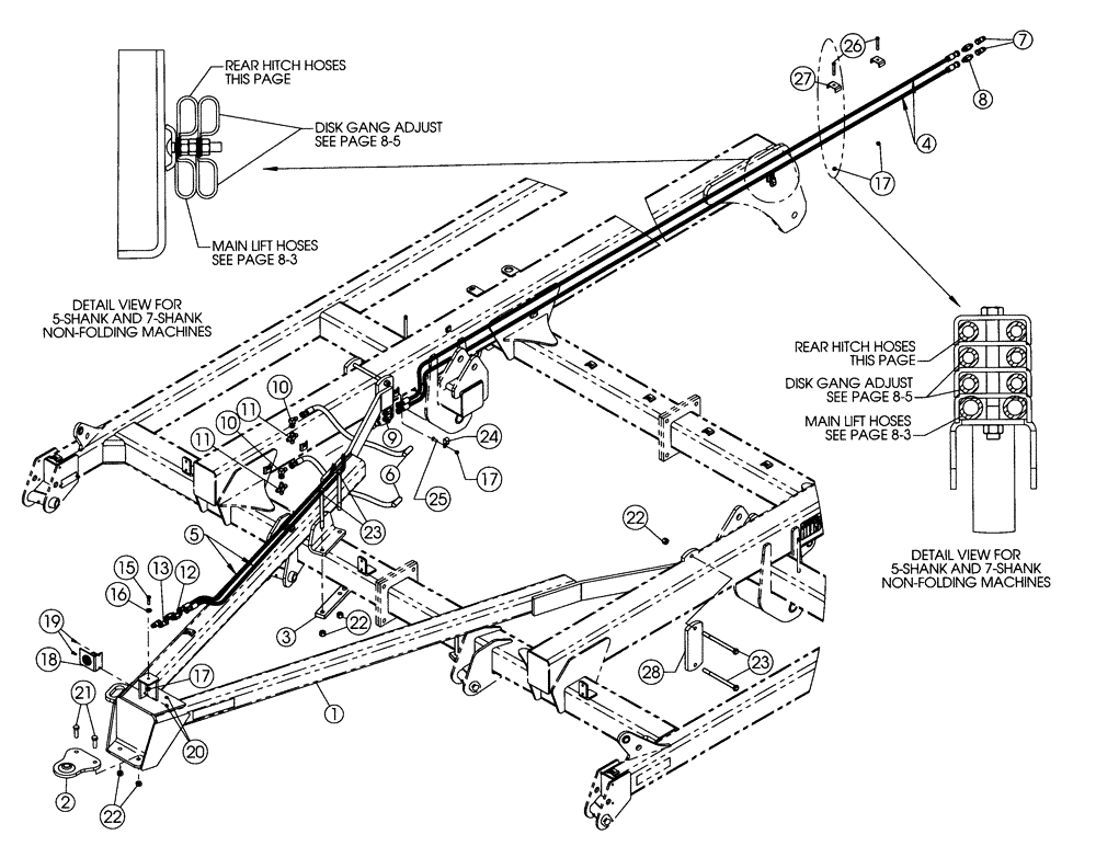 Схема запчастей Case IH 690 - (39.110.01) - REAR HITCH ASSEMBLY 