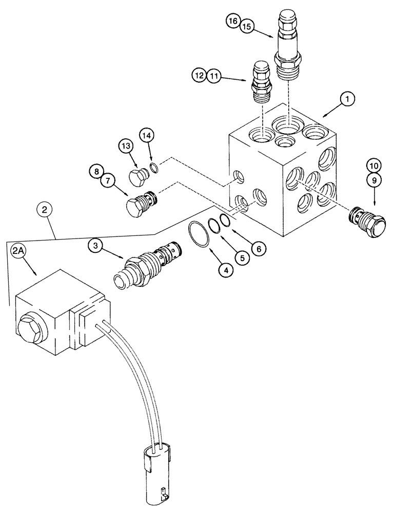 Схема запчастей Case IH 2555 - (07-07) - PARKING BRAKE AND REGULATOR VALVE (5.1) - BRAKES