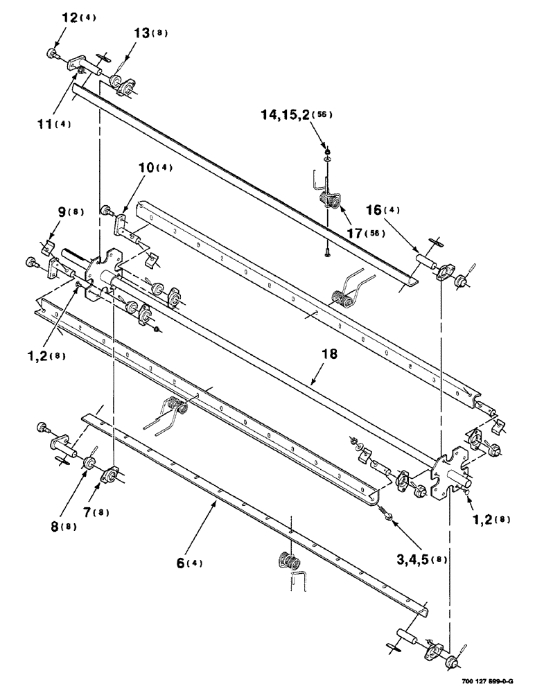 Схема запчастей Case IH 8750 - (3-02) - PICKUP REEL ASSEMBLY (58) - ATTACHMENTS/HEADERS