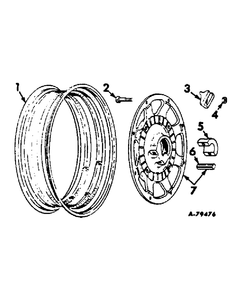 Схема запчастей Case IH 504 - (203) - WHEELS, REAR WHEELS, FARMALL TRACTORS, INTERNATIONAL HI-CLEAR TRACTORS (11) - WHEELS