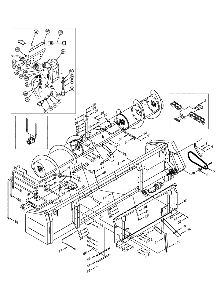 Схема запчастей Case IH 2015 - (60.220.05) - COMBINE ADAPTER (60) - PRODUCT FEEDING