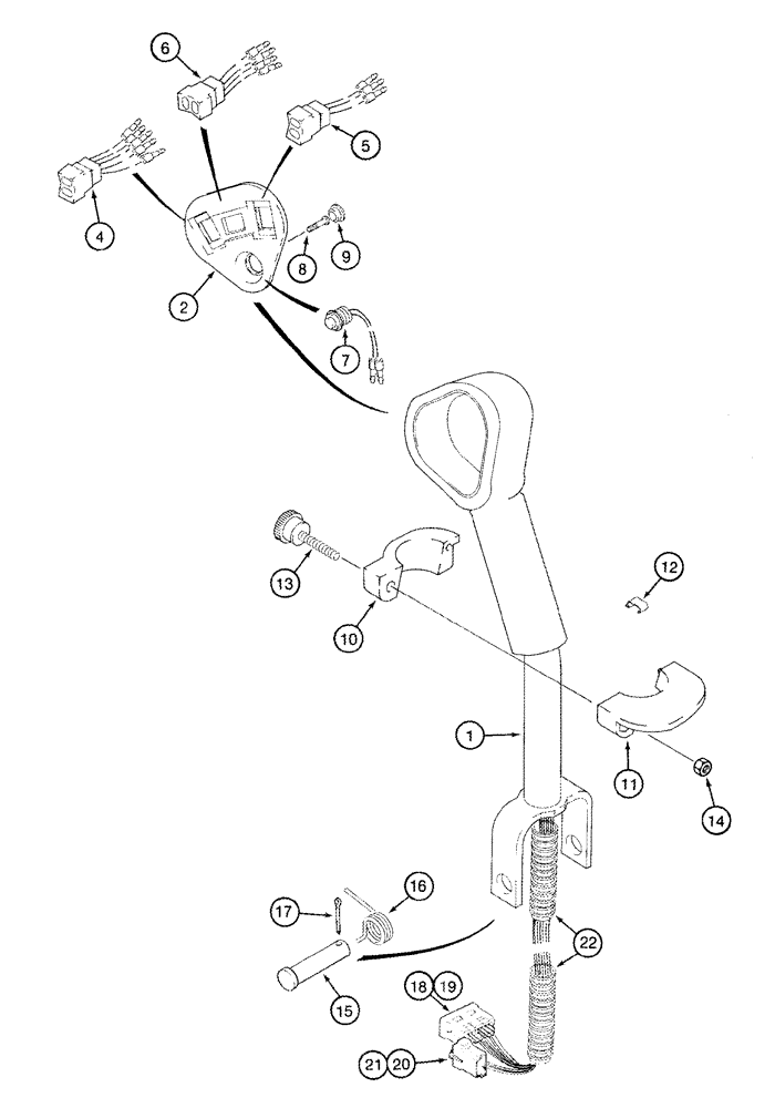 Схема запчастей Case IH 620 - (04-16) - CONTROLS PROPULSION (06) - ELECTRICAL SYSTEMS