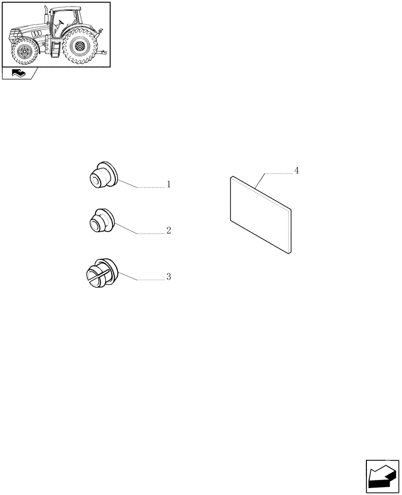 Схема запчастей Case IH PUMA 210 - (1.96.7) - MISCELLANEOUS CAPS (10) - OPERATORS PLATFORM/CAB