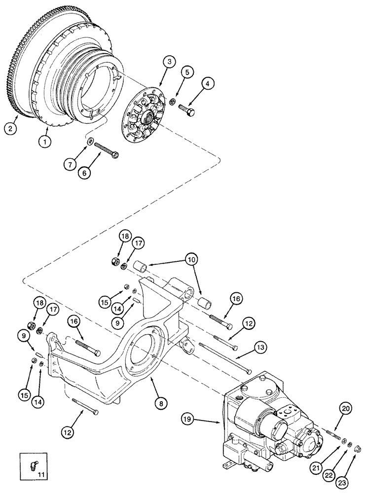 Схема запчастей Case IH CPX420 - (06-03) - FAN PULLEY AND HYDROSTATIC PUMP DRIVE (03) - POWER TRAIN