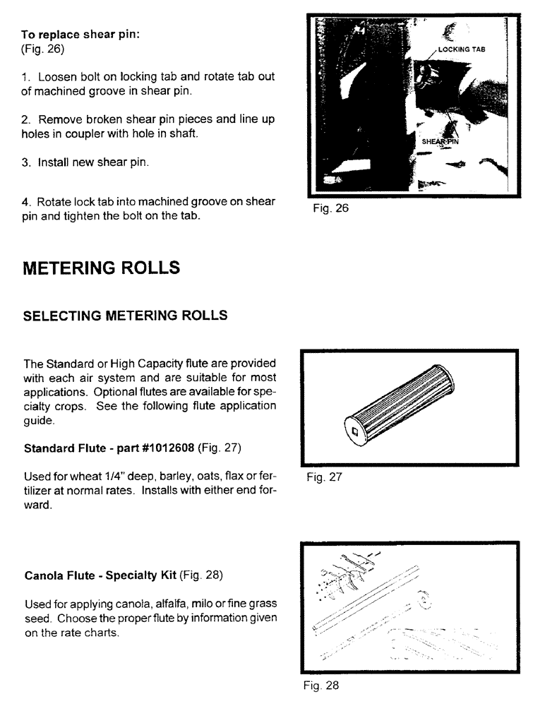 Схема запчастей Case IH 2400 - (B12) - METERING ROLLS 