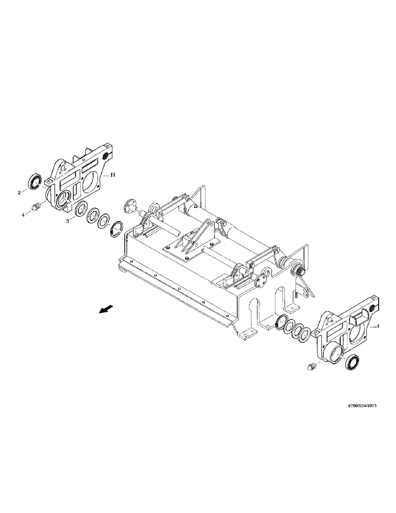 Схема запчастей Case IH 8790 - (128) - CRACKER, ROCKER (60) - PRODUCT FEEDING