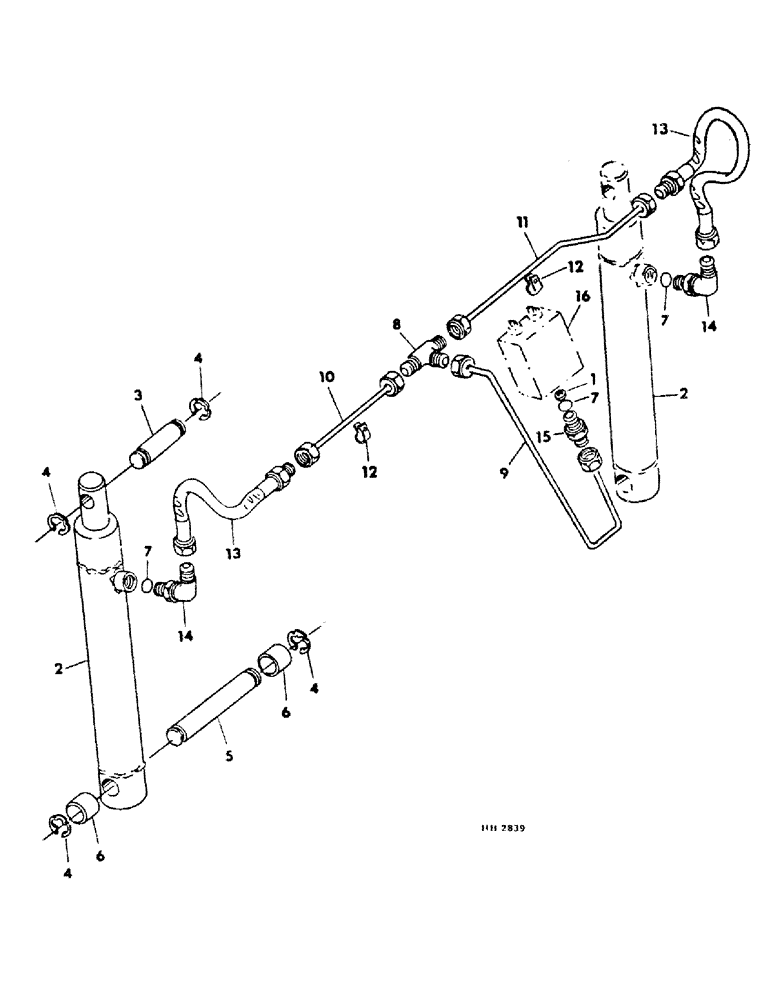 Схема запчастей Case IH SINGLE - (A-34) - SINGLE OVERSHOT AUGER HEADER, HEADER HYDRAULIC LIFT SYSTEM 