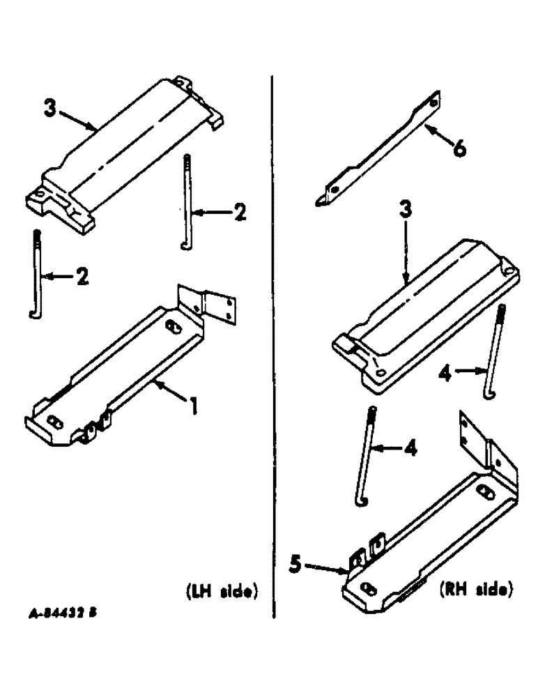 Схема запчастей Case IH 856 - (G-06) - ELECTRICAL SYSTEM, BATTERY TRAY (06) - ELECTRICAL SYSTEMS