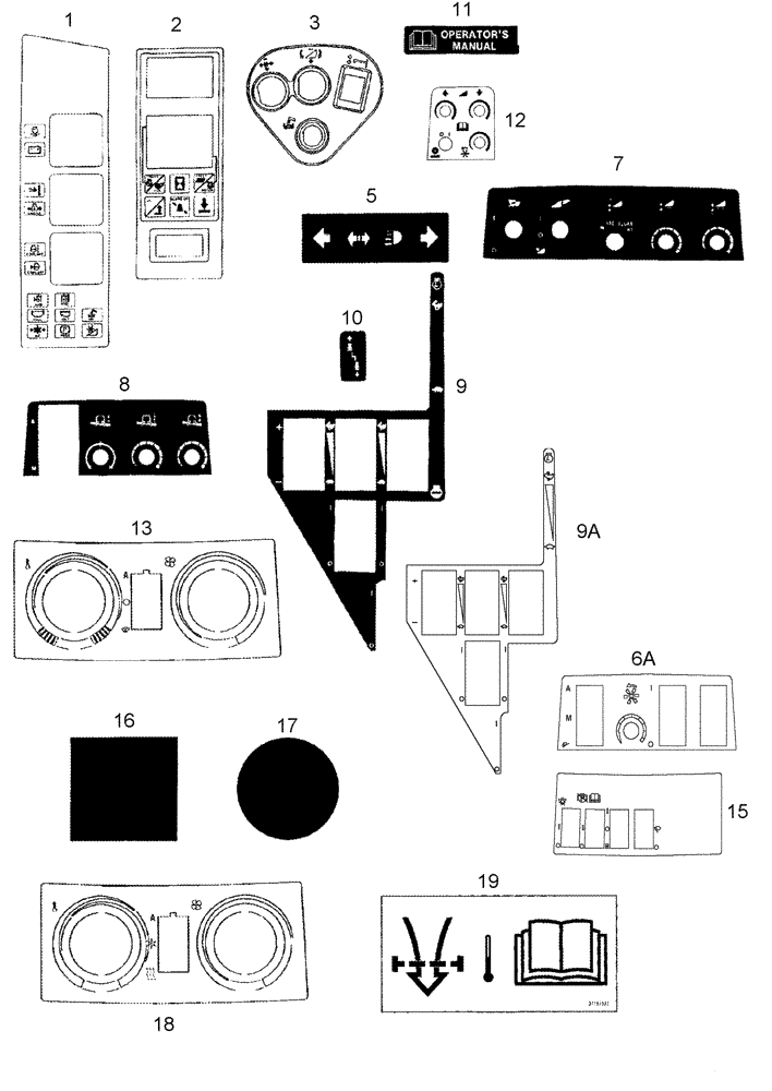 Схема запчастей Case IH 2388 - (09H-23) - DECALS - CAB (12) - CHASSIS