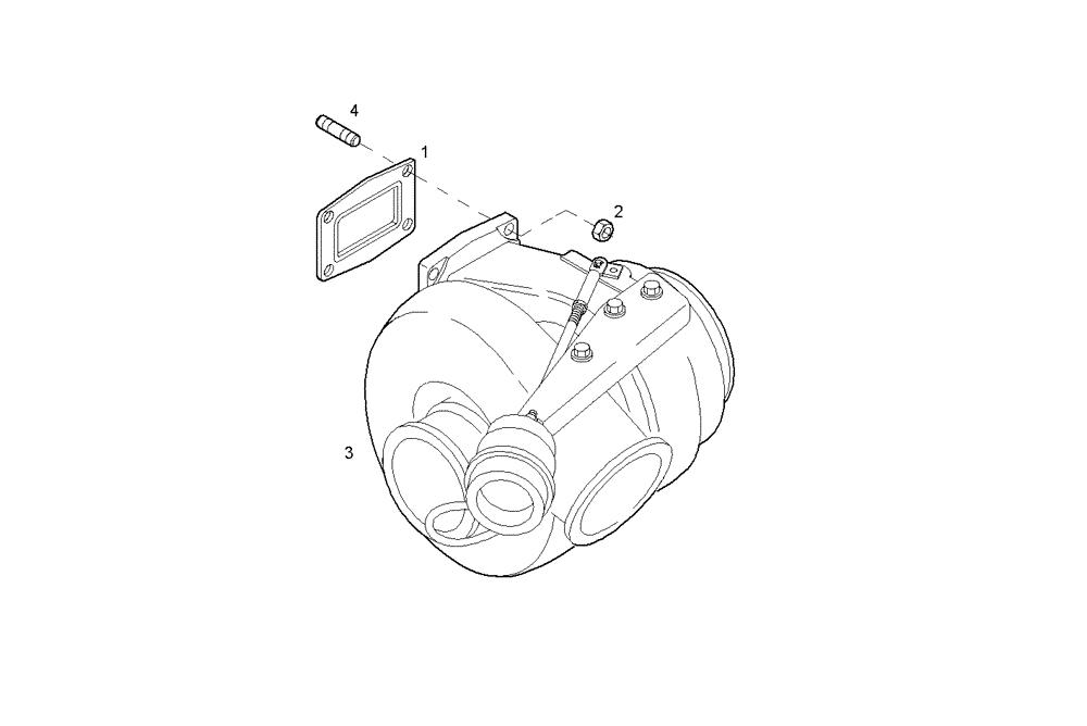 Схема запчастей Case IH F3AE0684D B006 - (2400.001) - TURBOCHARGER 