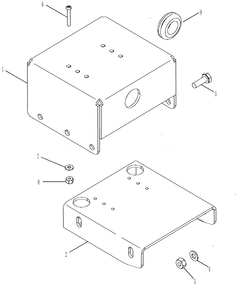 Схема запчастей Case IH 2388 - (04-52) - STEERING SENSOR BRACKET, AUTO GUIDANCE, POWER GUIDE AXLE - ASN HAJ303001 (06) - ELECTRICAL