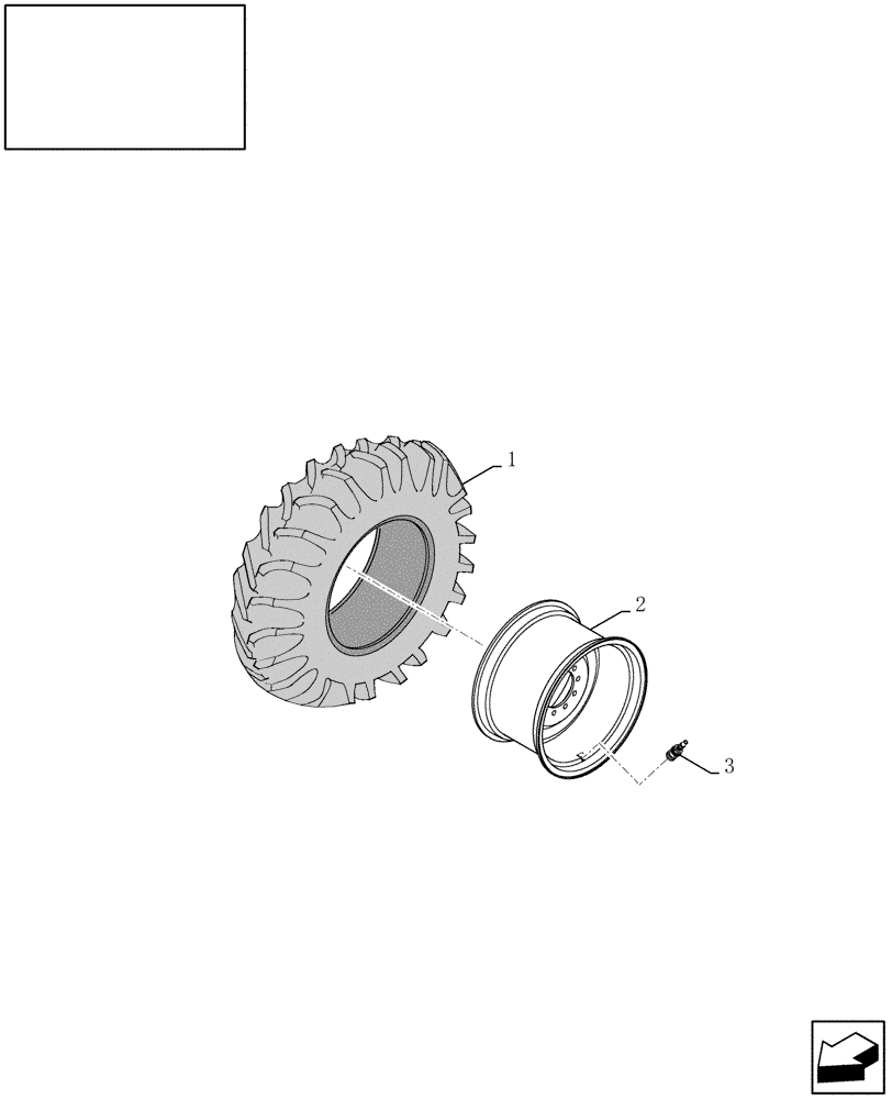 Схема запчастей Case IH AFX8010 - (D.50.C.60[6]) - WHEELS, FRONT - EU D - Travel