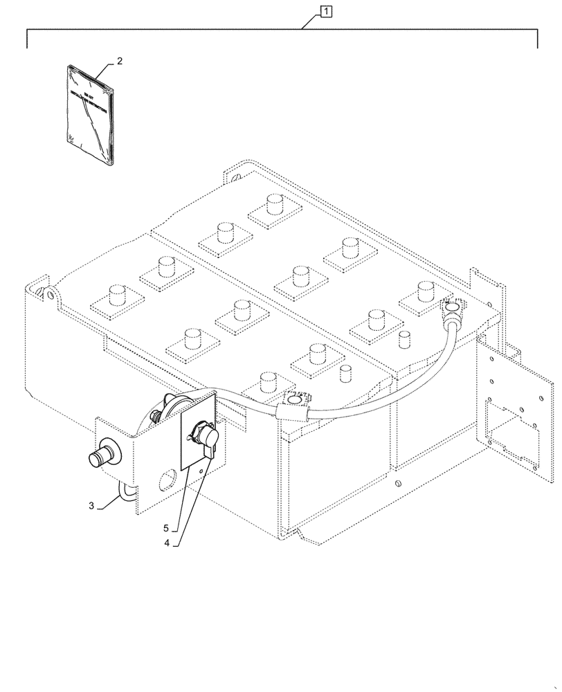 Схема запчастей Case IH STEIGER 450 - (88.055.02) - DIA KIT, ADDITIONAL PRODUCTS - BATTERY DISCONNECT KIT (88) - ACCESSORIES