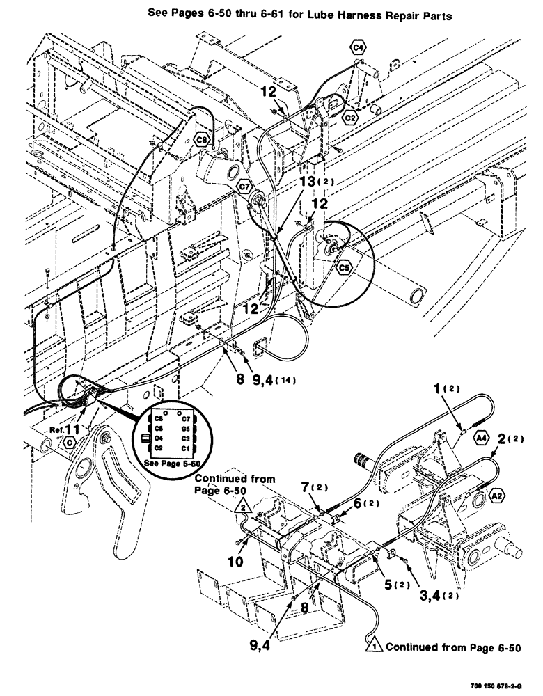 Схема запчастей Case IH 8576 - (06-052) - AUTO LUBE ASSEMBLY - CONTINUED (14) - BALE CHAMBER