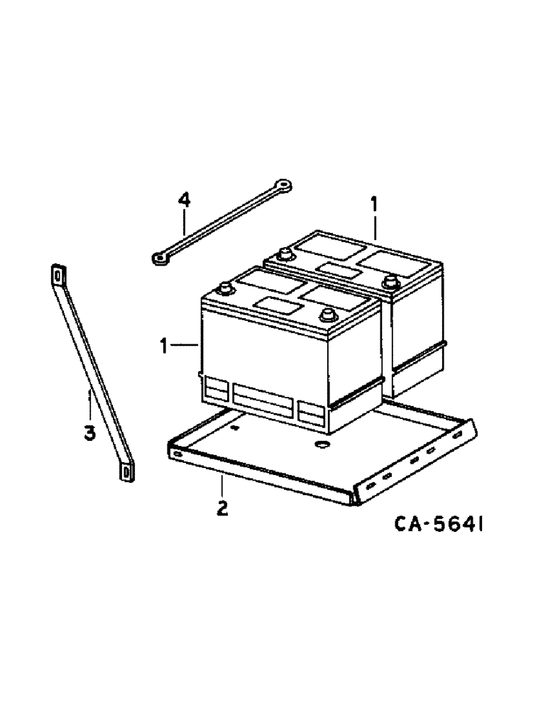 Схема запчастей Case IH 1470 - (08-32) - ELECTRICAL, BATTERY AND MOUNTING (06) - ELECTRICAL