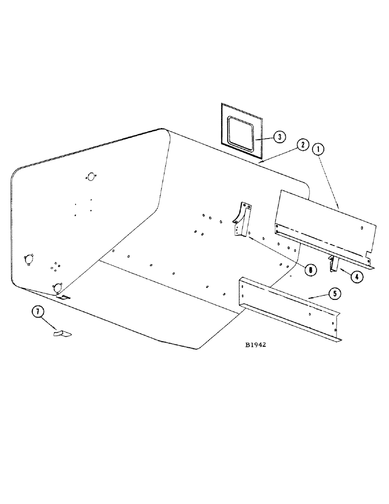 Схема запчастей Case IH 1010 - (170) - GRAIN BIN AND SUPPORTS (80) - CROP STORAGE/UNLOADING