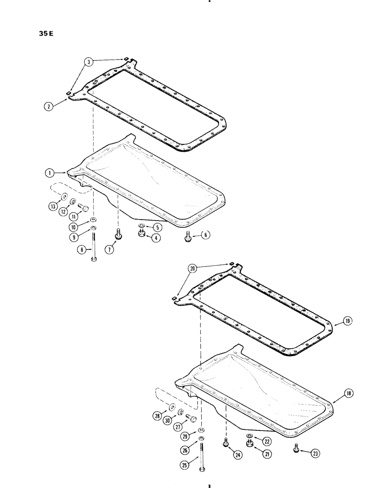 Схема запчастей Case IH 730 SERIES - (035E) - OIL PAN, 251 AND 284 SPARK IGNITION ENGINES (02) - ENGINE