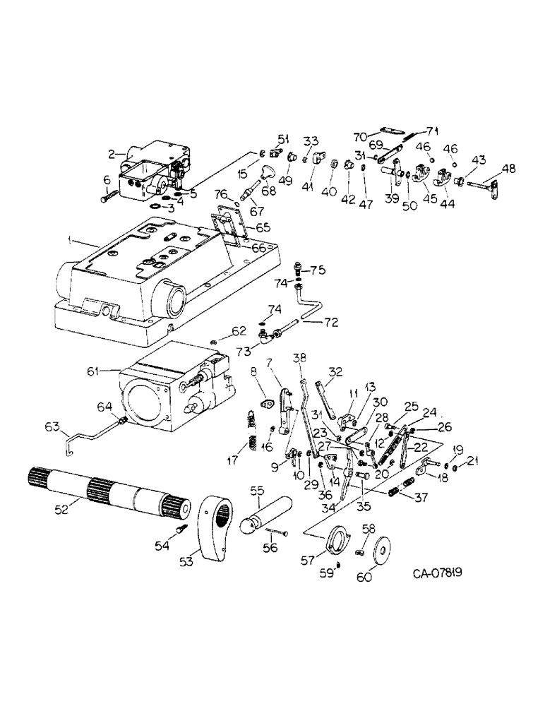 Схема запчастей Case IH 6388 - (10-22) - HYDRAULICS, HYDRAULIC DRAFT CONTROL (07) - HYDRAULICS