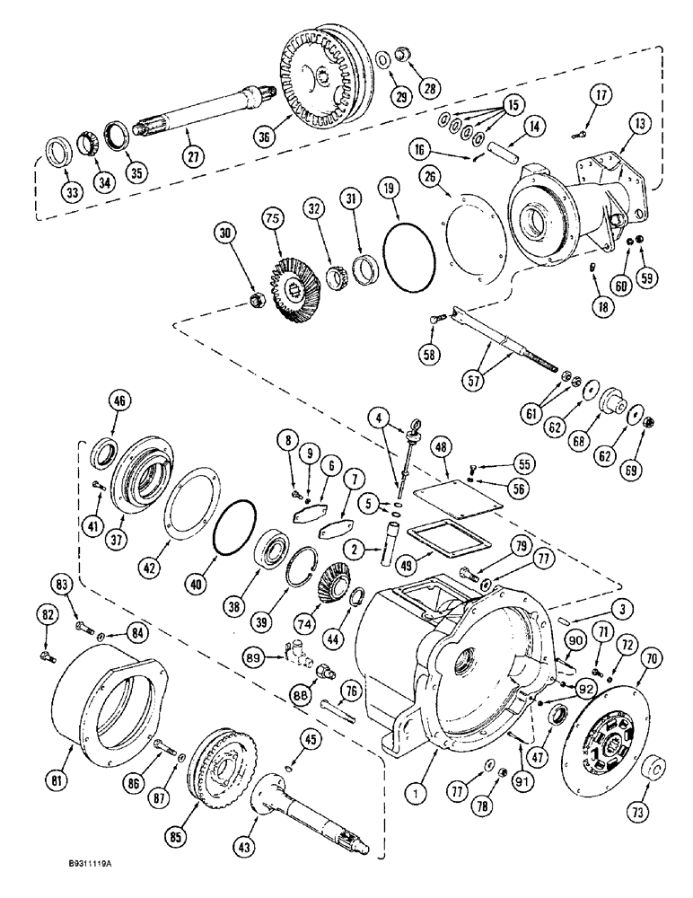 Схема запчастей Case IH 1666 - (6-02) - POWER TAKEOFF DRIVE (03) - POWER TRAIN