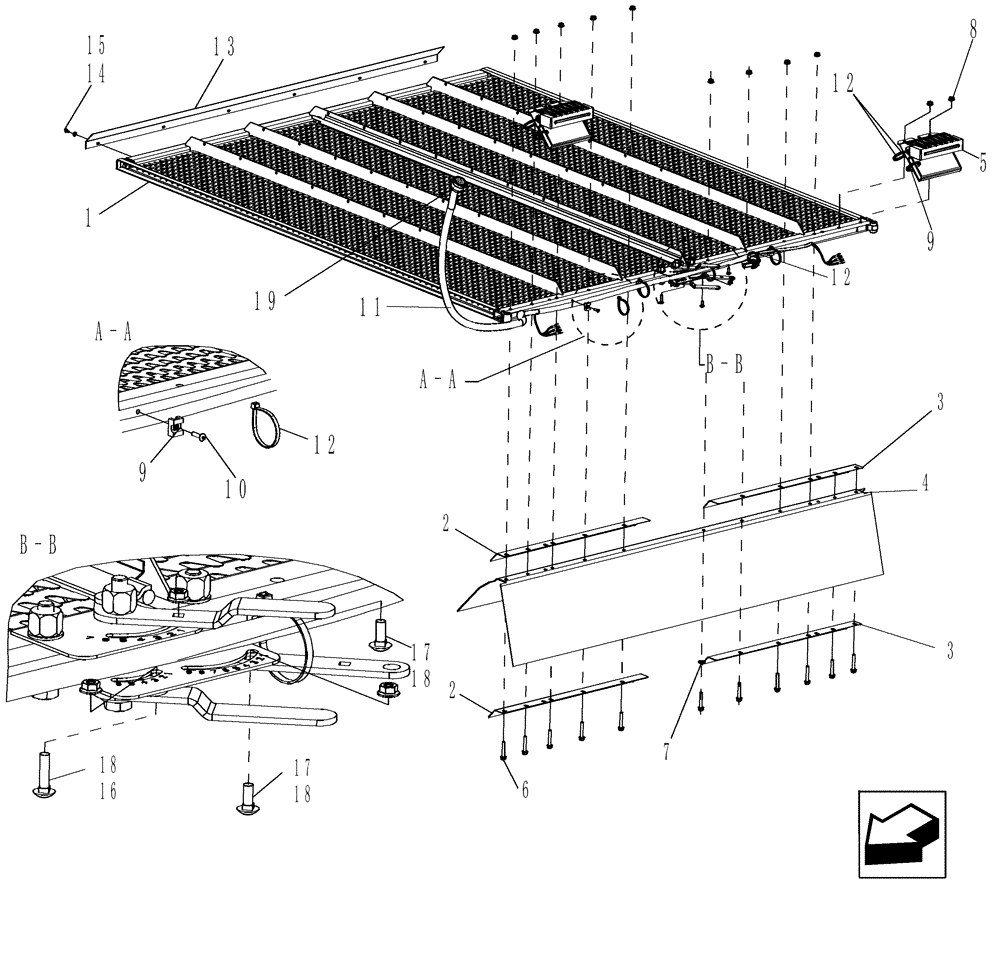 Схема запчастей Case IH 7130 - (74.114.09[01]) - SIEVE ASSEMBLY, UPPER MANUAL (74) - CLEANING