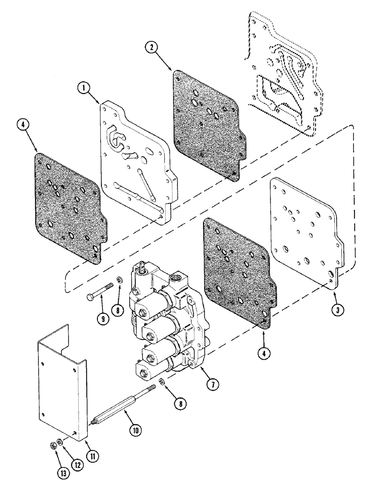 Схема запчастей Case IH 2096 - (6-144) - HYDRAULIC MANIFOLD, ELECTRIC SHIFT (06) - POWER TRAIN