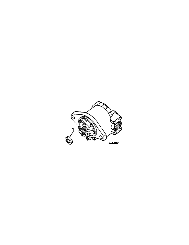 Схема запчастей Case IH 2444 - (F-17[01]) - HYDRAULICS SYSTEM, FRONT PTO PUMP, THOMPSON, WITH SPLINED PUMP SHAFT (07) - HYDRAULIC SYSTEM