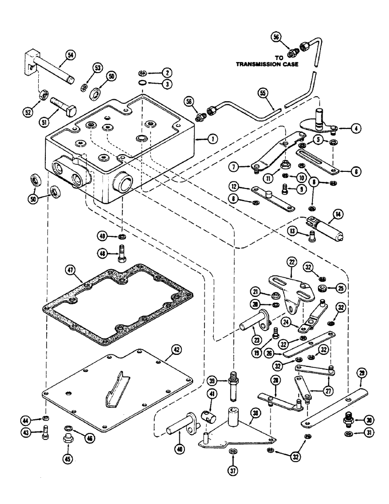 Схема запчастей Case IH 2390 - (8-304) - HITCH SYSTEM, DRAFT CONTROL SENSING LINKAGE, PRIOR TO TRANSMISSION SERIAL NO. 10203915 (08) - HYDRAULICS