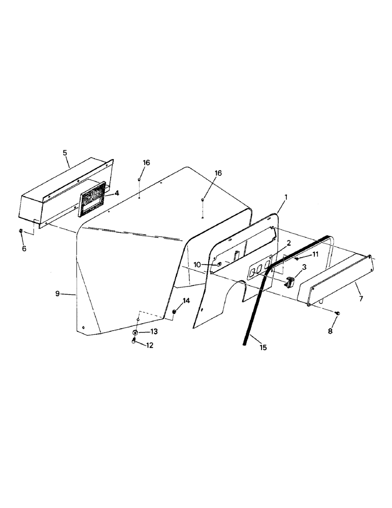 Схема запчастей Case IH 9110 - (01-35) - DASH AND MOUNTING, ROPS ONLY CAB (10) - CAB