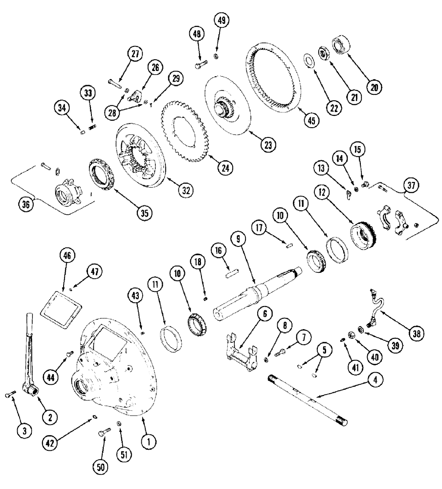 Схема запчастей Case IH P110 - (02-09) - PTO CLUTCH (02) - ENGINE