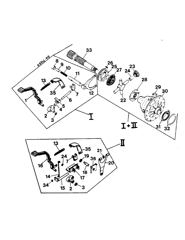 Схема запчастей Case IH 844S - (07-073) - DIFFERENTIAL, DIFFERENTIAL LOCK (04) - Drive Train