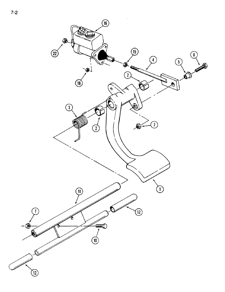 Схема запчастей Case IH 9270 - (7-02) - BRAKE CONTROLS (07) - BRAKES