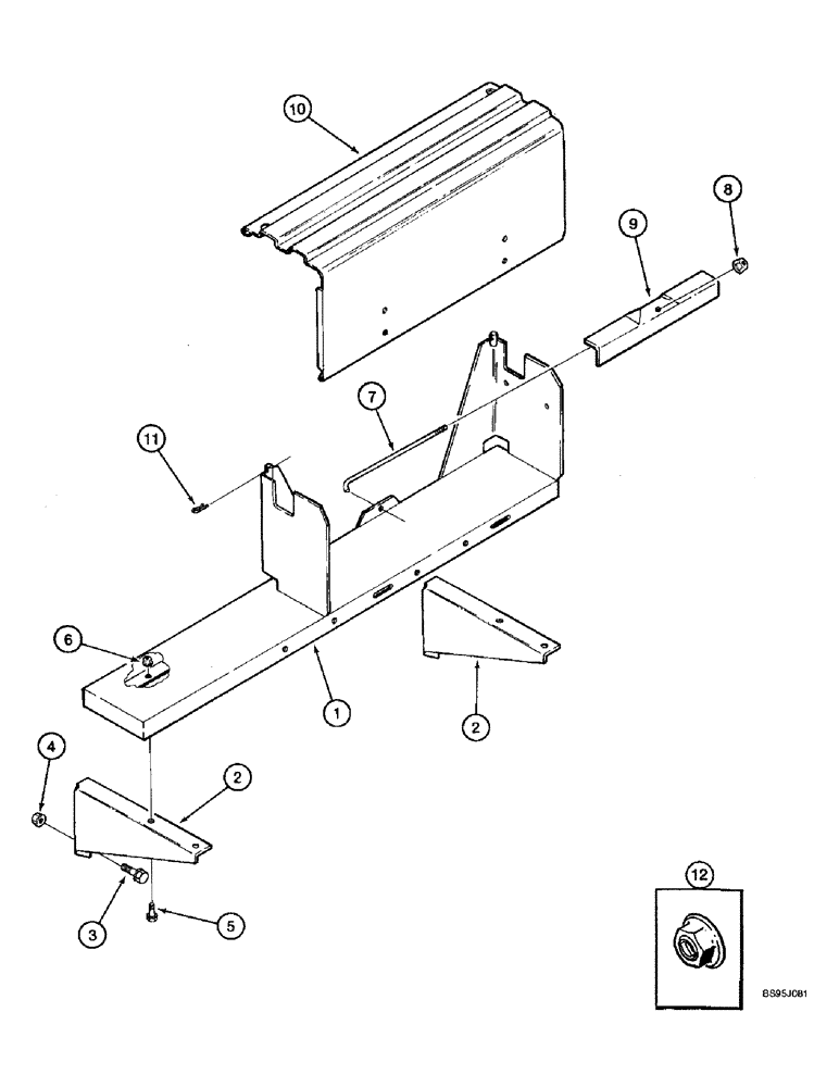 Схема запчастей Case IH 2166 - (4-54) - BATTERY BOX (06) - ELECTRICAL