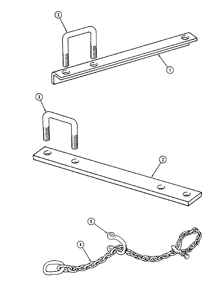 Схема запчастей Case IH 4500 - (9-066) - TRAILING HITCH AND SAFETY CHAIN, WING TYPE MODELS (09) - CHASSIS/ATTACHMENTS