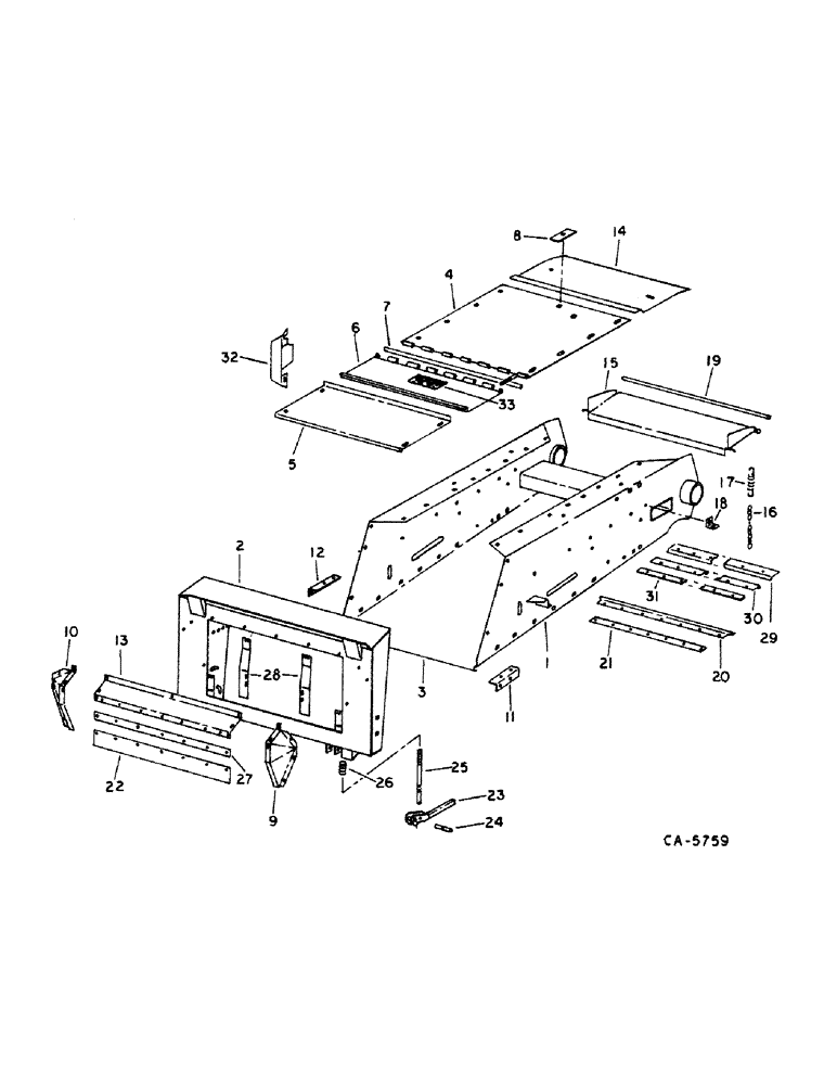 Схема запчастей Case IH 914 - (33-01) - FEEDER AND HEADER, FEEDER AND ADAPTER (13) - FEEDER