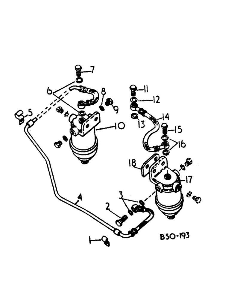 Схема запчастей Case IH 385 - (12-32) - POWER, FUEL FILTER CONNECTIONS Power