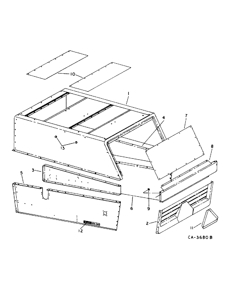 Схема запчастей Case IH 914 - (20-03) - SEPARATOR, SEPARATOR HOOD Separation