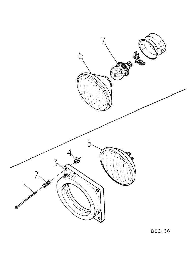 Схема запчастей Case IH 785 - (08-013) - HEADLIGHT (06) - ELECTRICAL