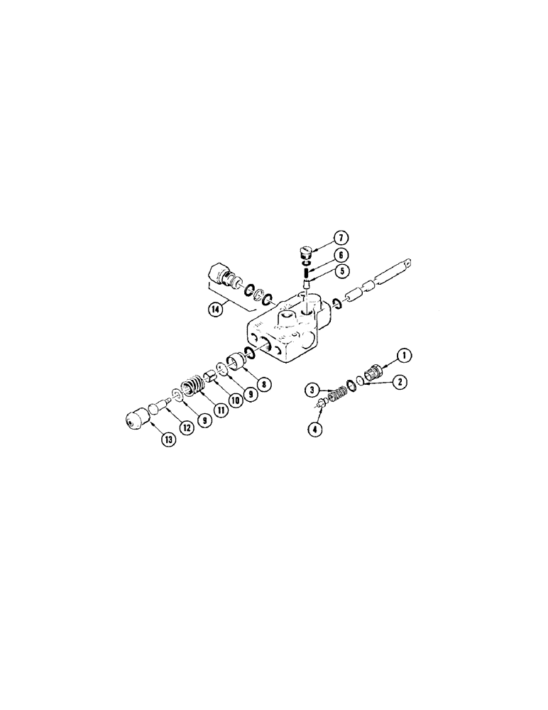 Схема запчастей Case IH 1075 - (076[A]) - F37623 CONTROL VALVE, REEL LIFT (35) - HYDRAULIC SYSTEMS