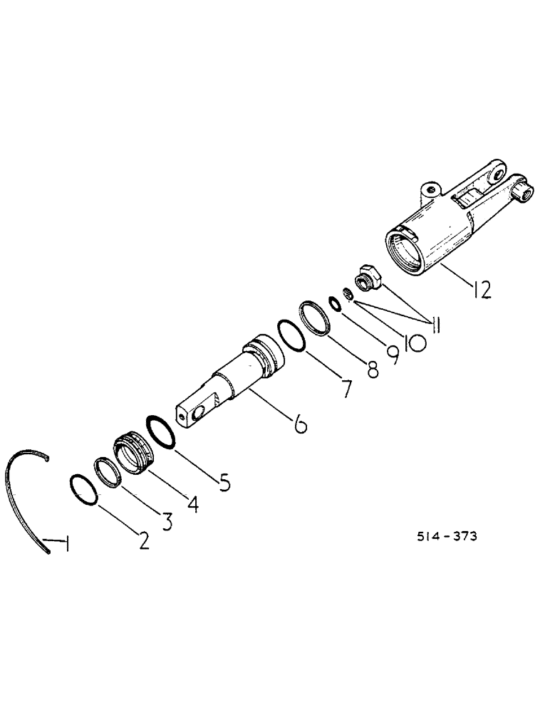 Схема запчастей Case IH HYDRO 84 - (07-020) - MOTOR SERVO CYLINDER (04) - Drive Train