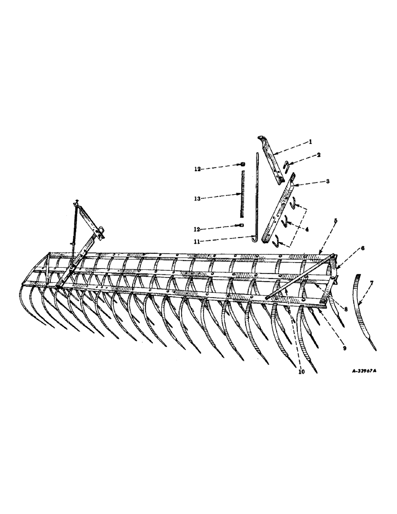 Схема запчастей Case IH 144 - (L-08) - WEEDER MULCHER, ONE SECTION 