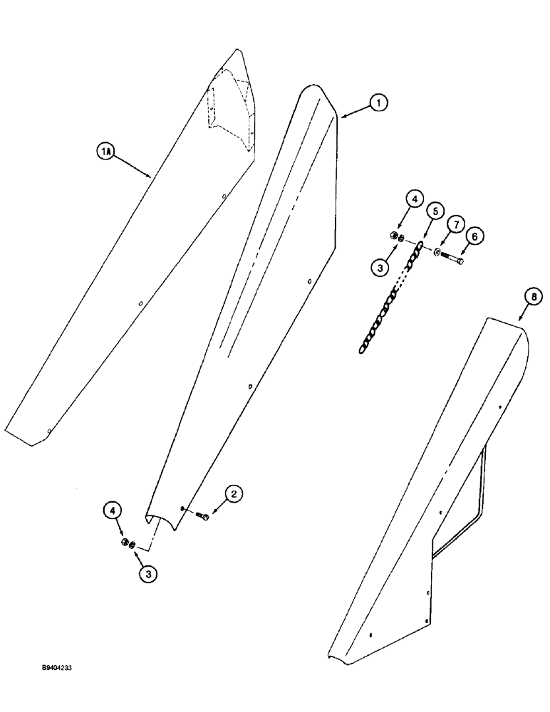 Схема запчастей Case IH 2055 - (9A-62) - PLANT LIFTER EXTENSION - METAL (13) - PICKING SYSTEM