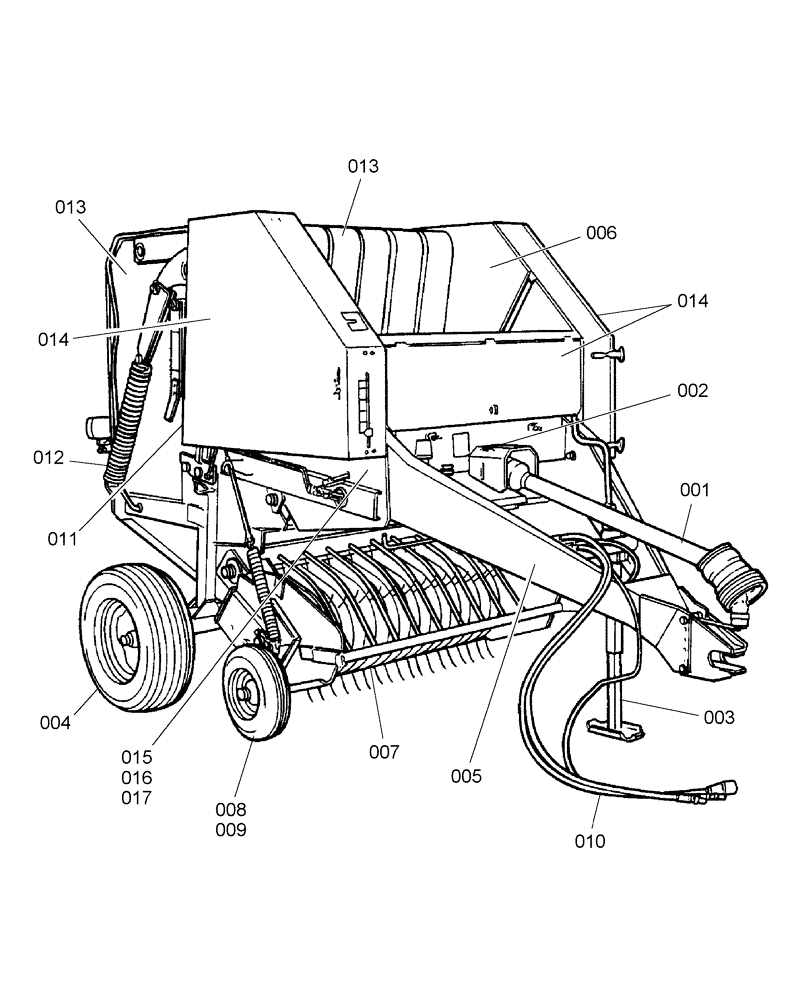Схема запчастей Case IH RBX441 - (INDEX) - PICTORIAL INDEX (00) - GENERAL & PICTORIAL INDEX