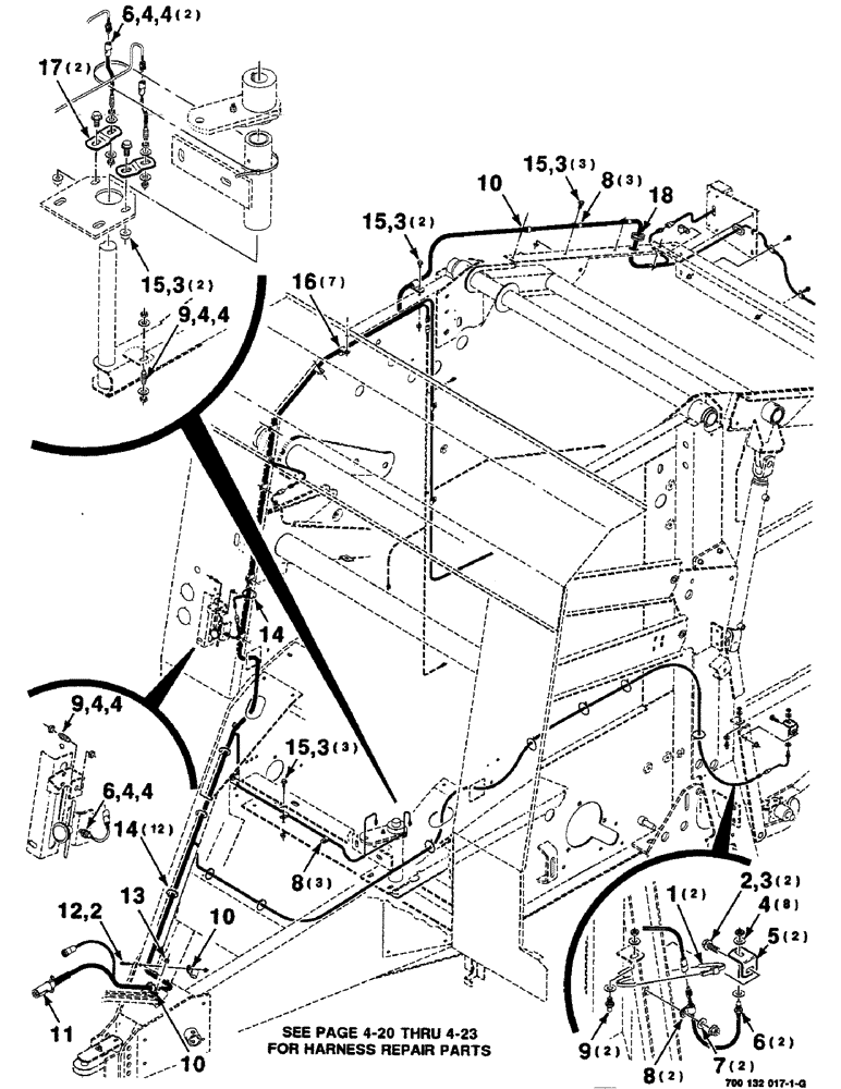 Схема запчастей Case IH 8435 - (4-02) - ELECTRICAL ASSEMBLY (06) - ELECTRICAL