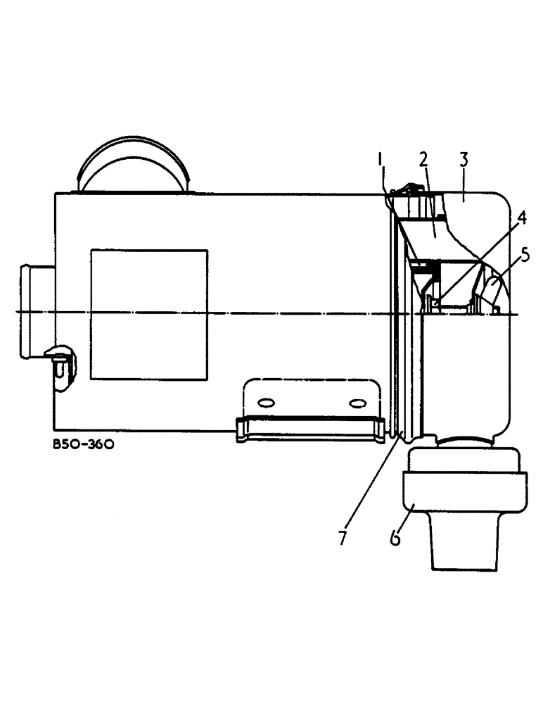 Схема запчастей Case IH 484 - (0D07-2) - AIR CLEANER - DONALDSON, W/SAFETY ELEMENT Power