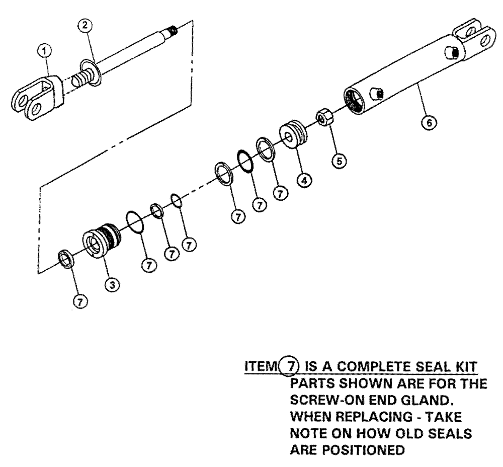 Схема запчастей Case IH PATRIOT NT - (06-008) - HYDRAULIC CYLINDER - TIE ROD Cylinders