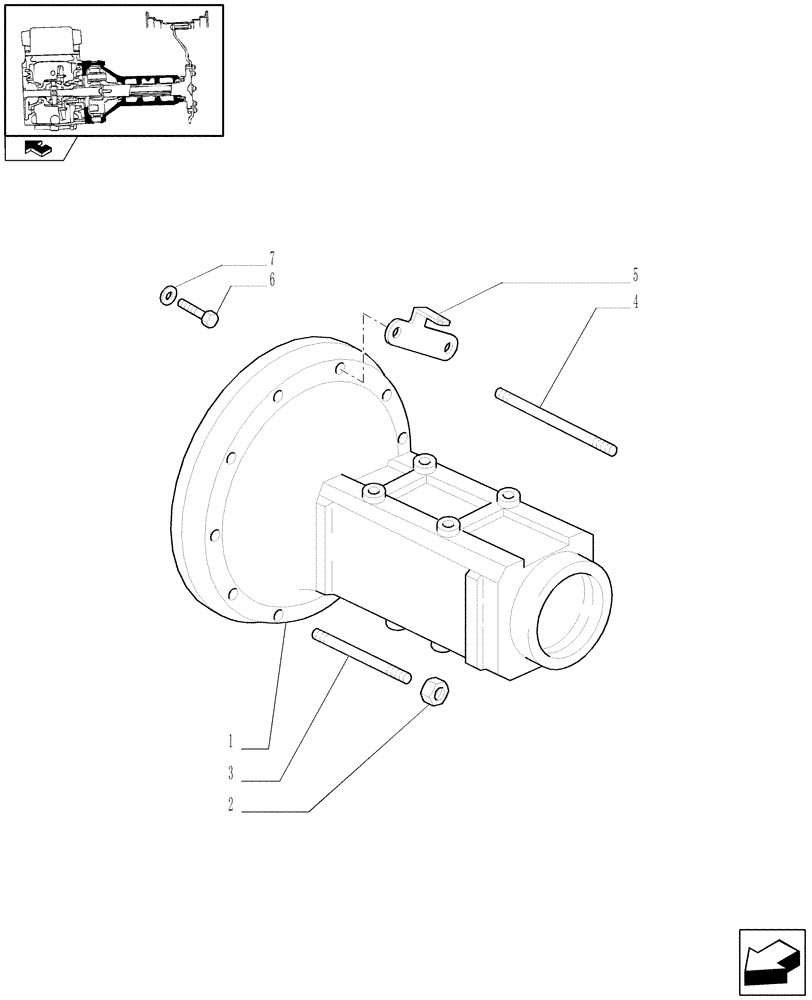 Схема запчастей Case IH PUMA 165 - (1.48.0) - SIDE REDUCTION UNIT (FINAL DRIVE) HOUSING AND COVERS (05) - REAR AXLE