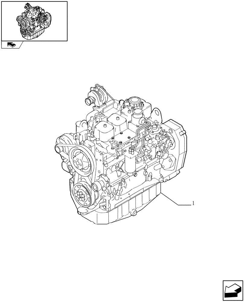 Схема запчастей Case IH WD1903 - (0.02.1[2]) - ENGINE (01) - ENGINE