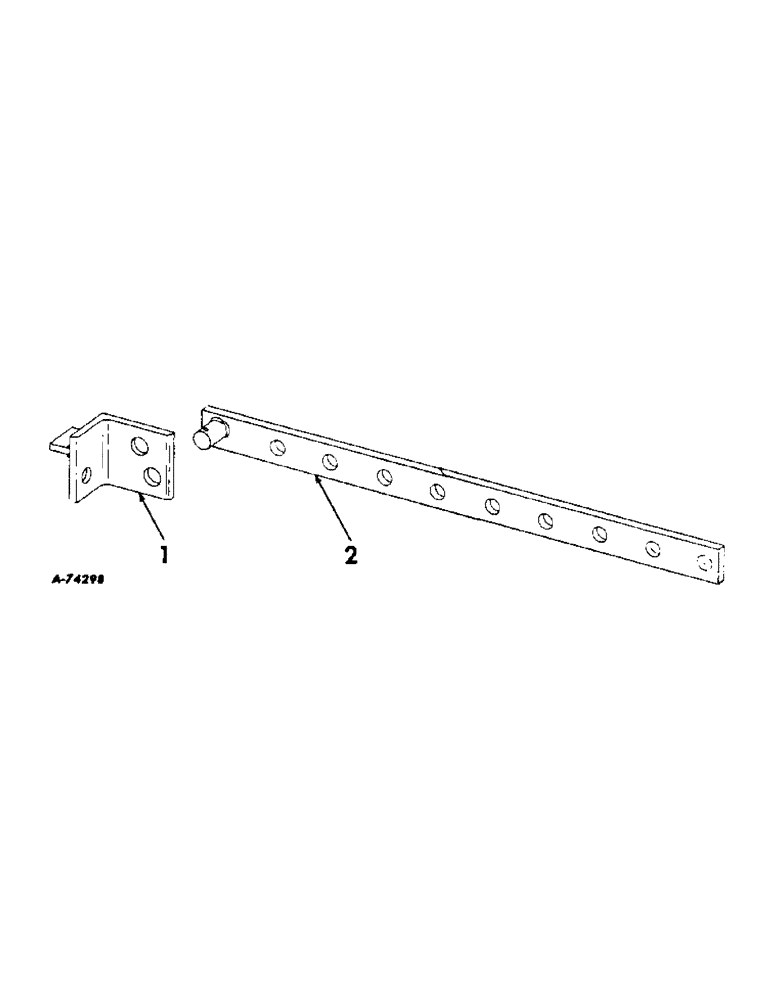 Схема запчастей Case IH 188 - (C-13) - JOCKEY BAR ATTACHMENT 