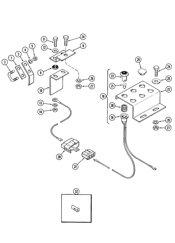 Схема запчастей Case IH 5500 - (4-14) - FEEDSHAFT ROTATION INDICATOR (04) - ELECTRICAL SYSTEMS