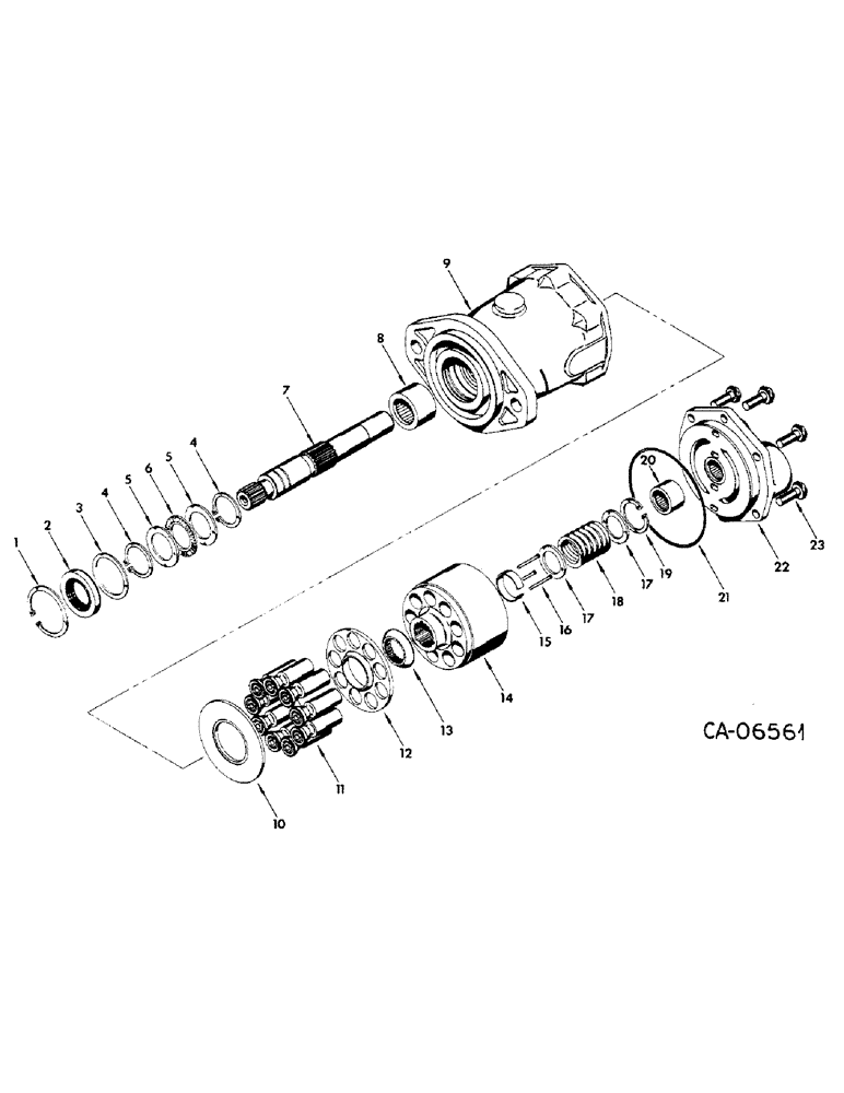 Схема запчастей Case IH 4140 - (10-14) - HYDROSTATIC MOTOR (07) - HYDRAULICS